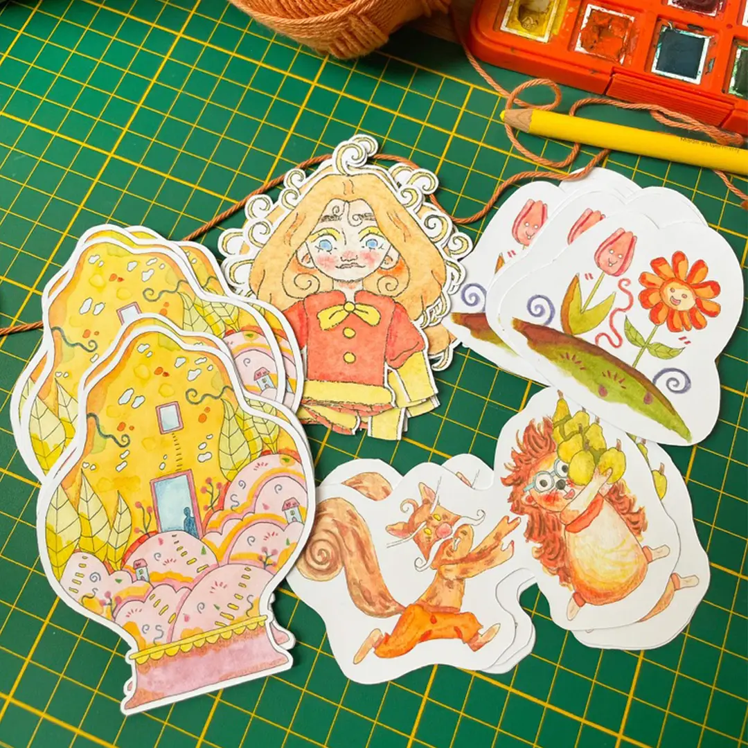 capucine stickers illustration les terriers de souffle vent produit livre les contes de nuage