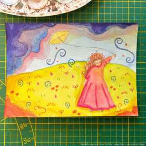 Aquarelle originale « Bonjour le printemps » réalisée par Alexis Da Silva