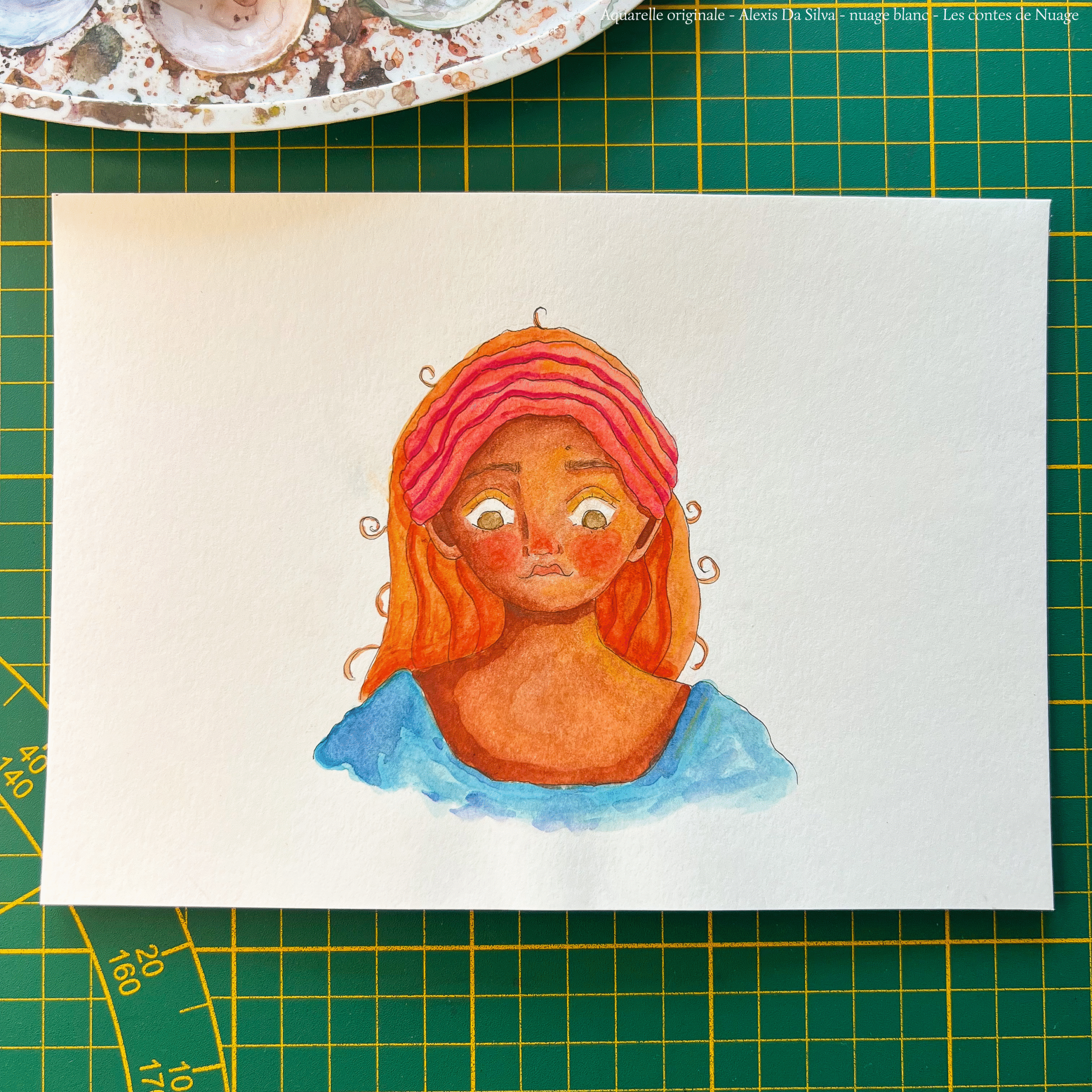 Aquarelle originale « Ariel » réalisée par Alexis Da Silva