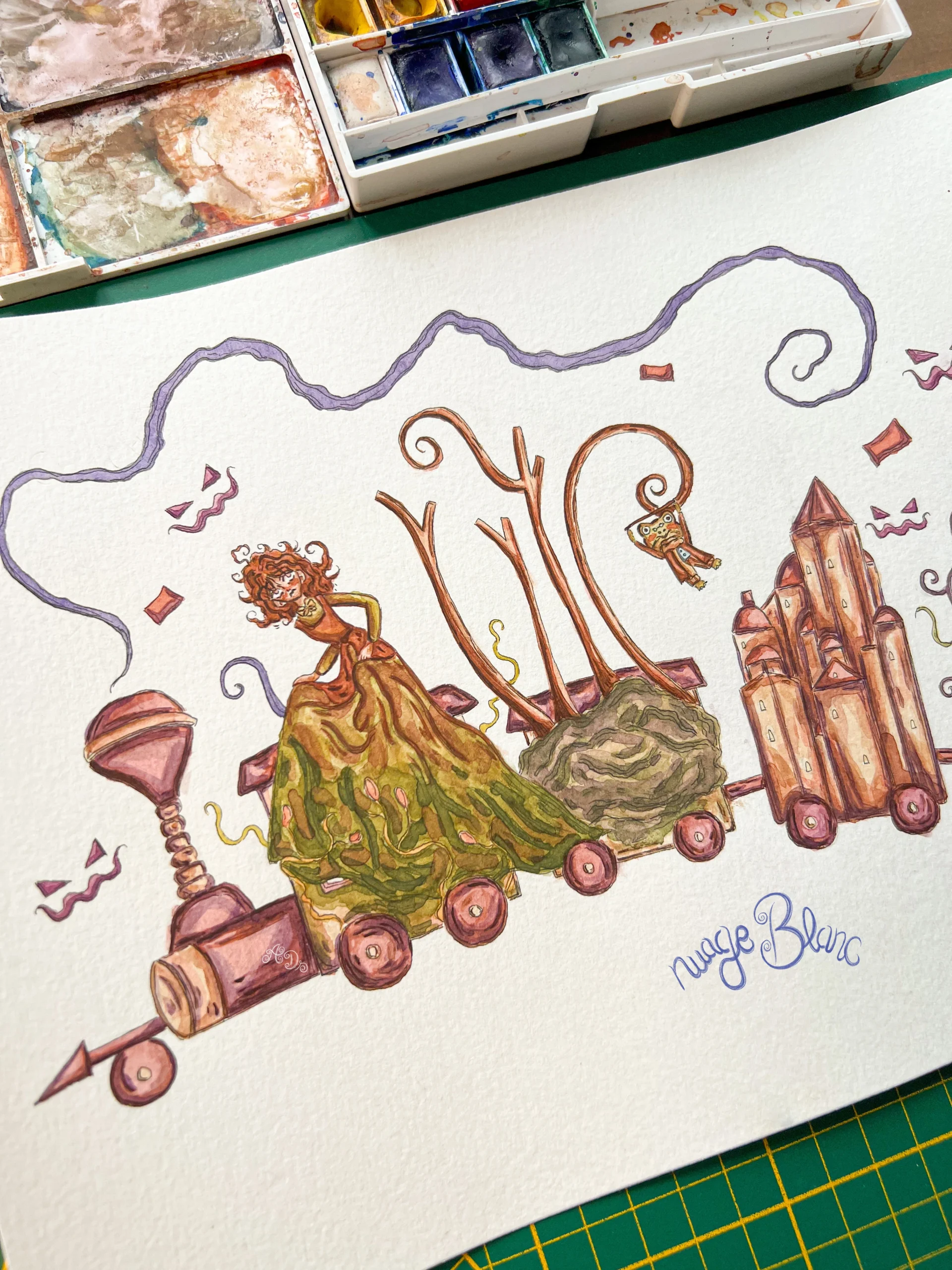 la cite des voyages train amaryllis et les cauchemars de minuit livre aquarelle les contes de nuage alexis da silva