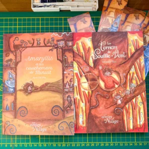 LOT DELUXE Livres « Amaryllis et les Cauchemars de Minuit » et « Les Terriers de Souffle-Vent » de Alexis Da Silva