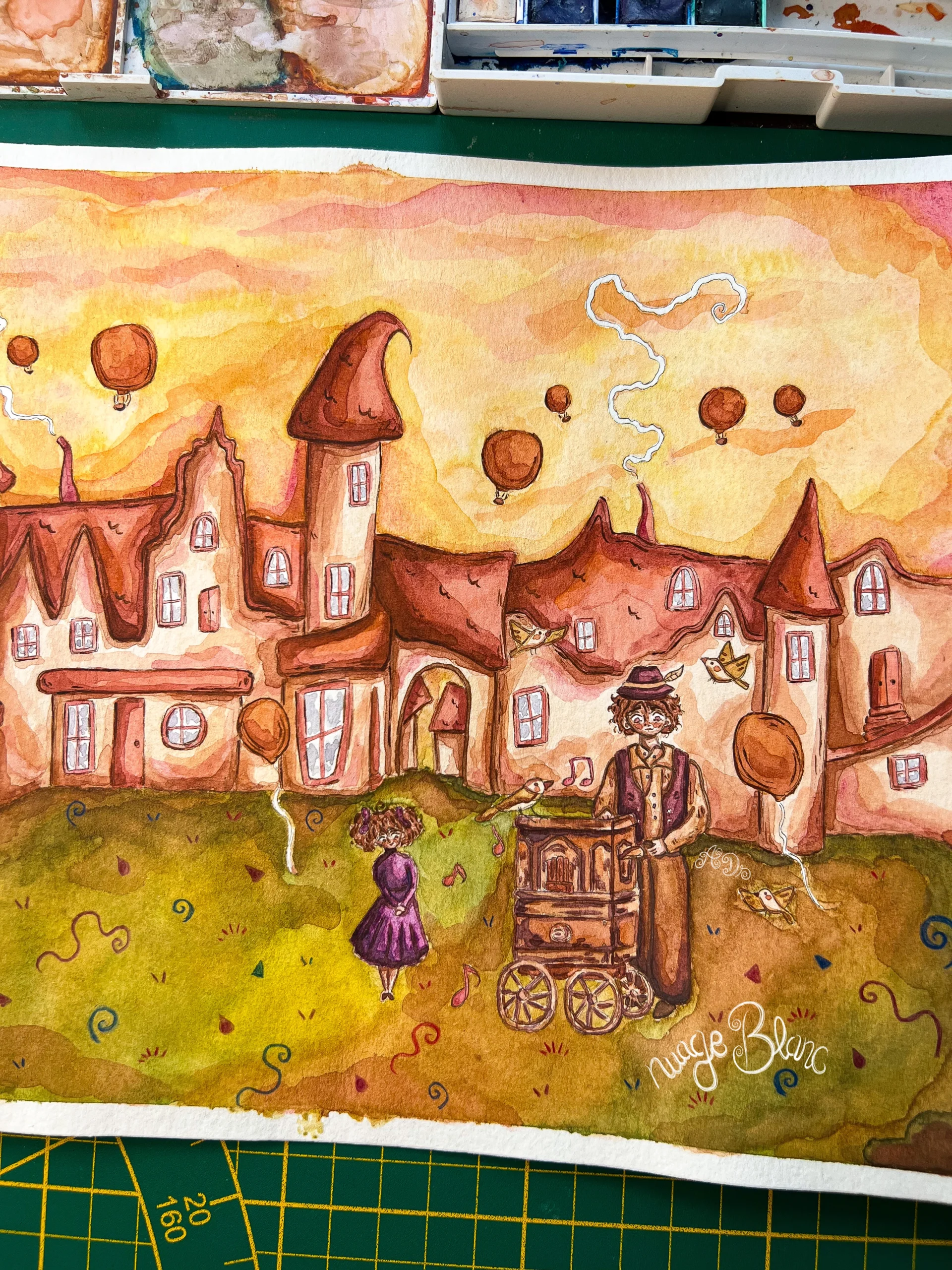 orphe aurore bastifolia amaryllis et les cauchemars de minuit alexis da silva les contes de nuage livre aquarelle illustration